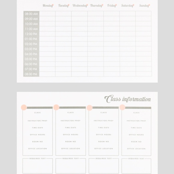 A4 STUDY PLANNER/ORGANIZER & CITY WASHI TAPE - Picture 2 of 8